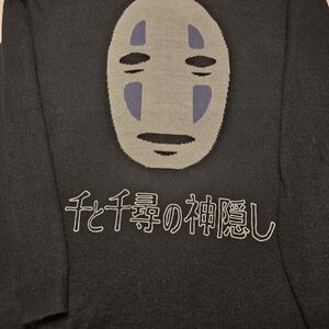 Her Universe Studio Ghibli Spirited Away No-Face Knit Sweater Black Size M